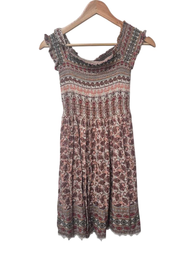 Xhileration Paisley Off-Shoulder Dresses