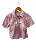 Lola River Button-Up Striped Short Sleeves