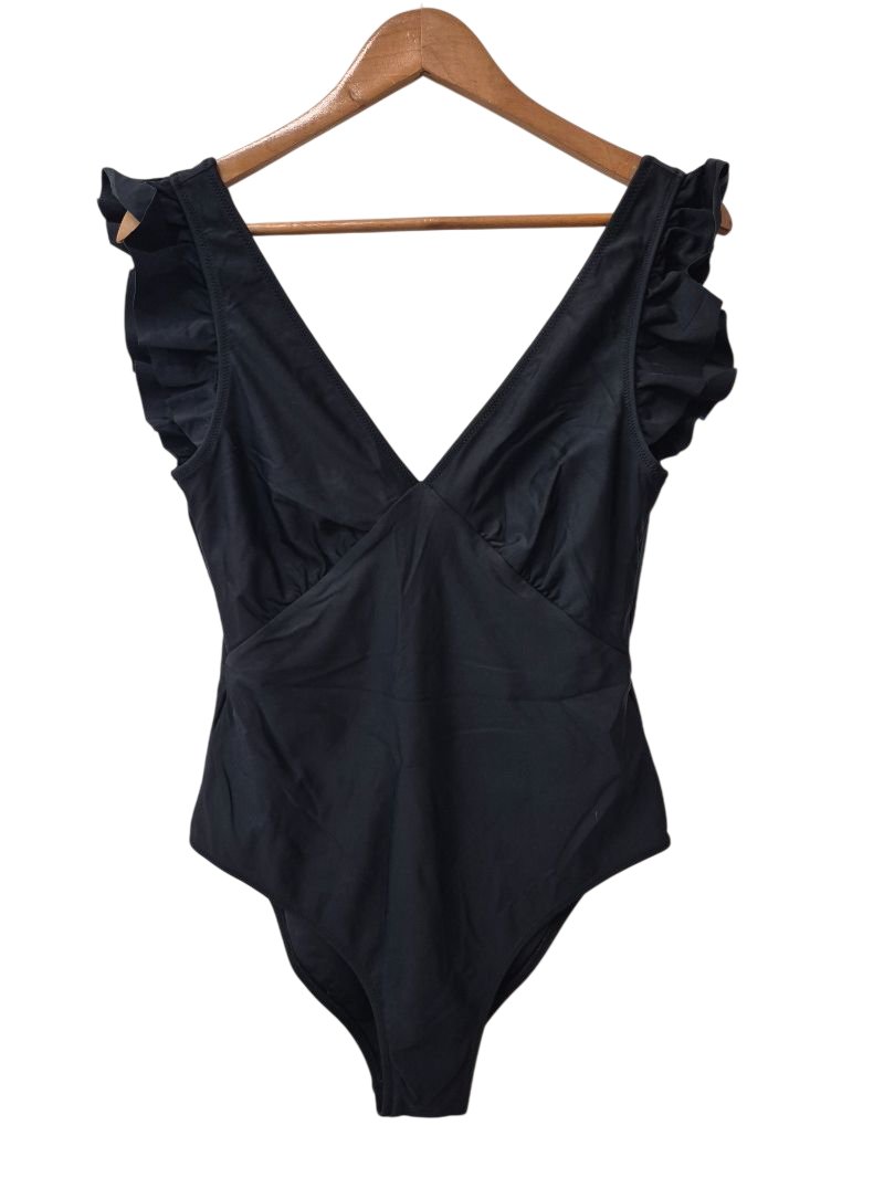 Ruffled V-Neck Swimwear