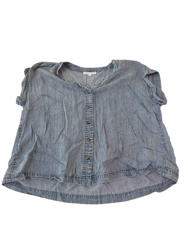Jane & Delancy Button-Down Top Short Sleeves