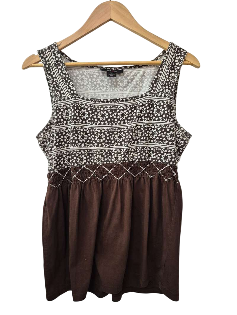 Style & Co Patterned Sleeveless Tanks