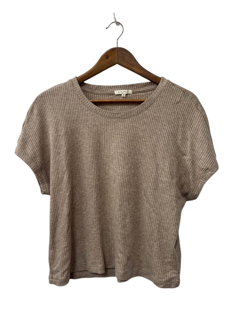 ZSupply Ribbed Crew Neck Short Sleeves