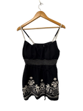 Heart Soul Boho Embroidered Tank Vintage