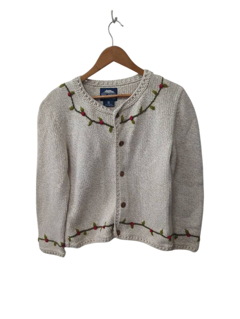 Rey Wear Embroidered Cardigan Vintage