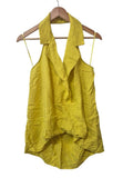 Anthropologie Ruffled Halter Tanks