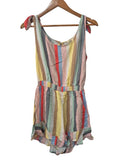 Kingston Grey Striped Romper Dresses