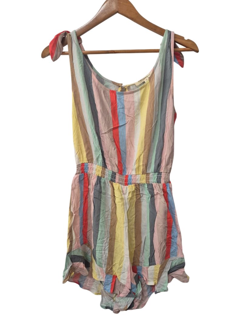 Kingston Grey Striped Romper Dresses