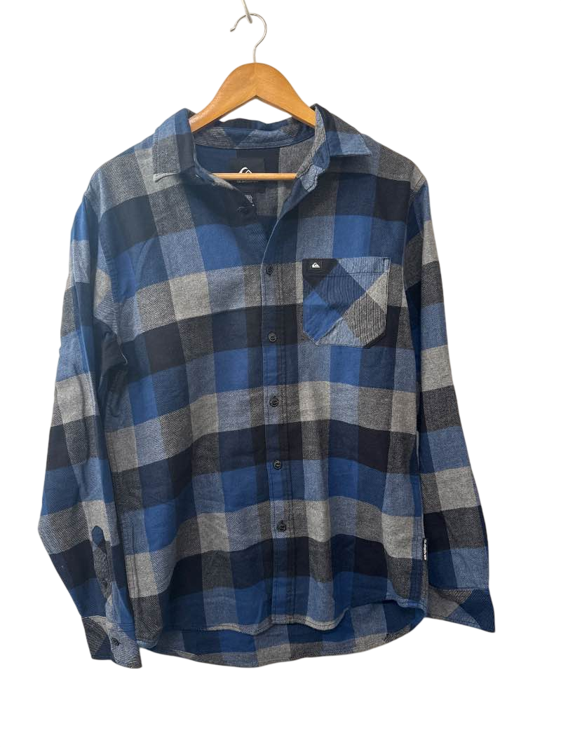 Quick Silver Plaid Button-Up Men's