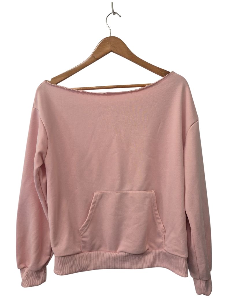 Boat Neck Sweatshirt Long Sleeves