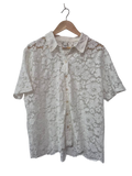 Cato Lace Button-Up Short Sleeves