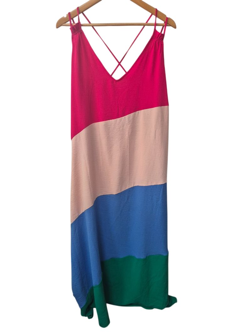 Gibson Look Colorblock Sleeveless Dresses