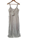 Hem & Thread Striped Tie-Front Dresses