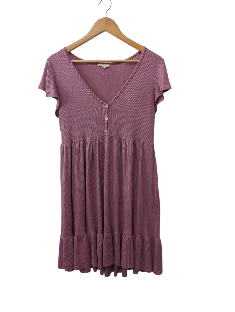 See You Monday  V-Neck Ruffle Dresses