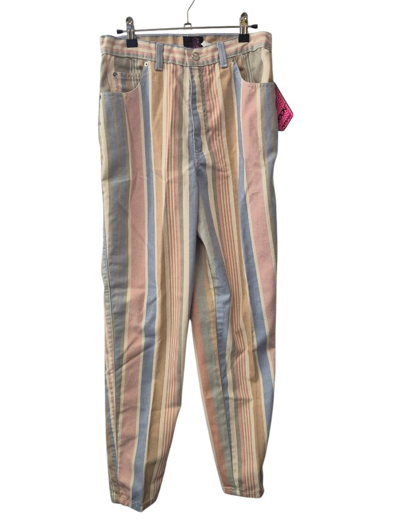Sasson Striped High-Waist Pants Vintage