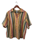 Liz & Me Striped Button-Up Blouse Vintage