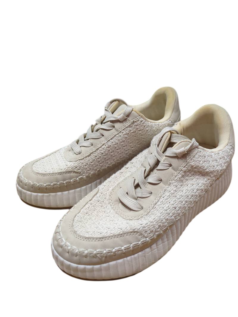 Dolce Vida Textured Lace-Up Sneakers