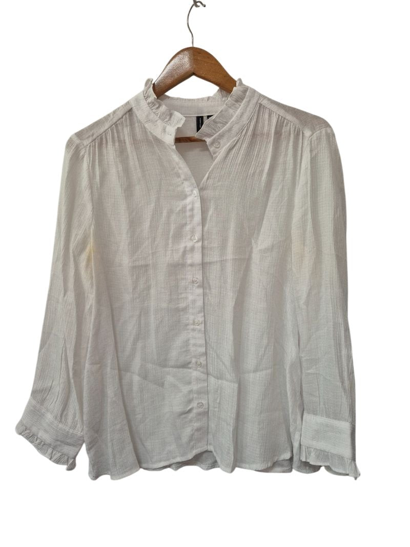 Vera Moda Ruffled Collar Blouse Long Sleeves