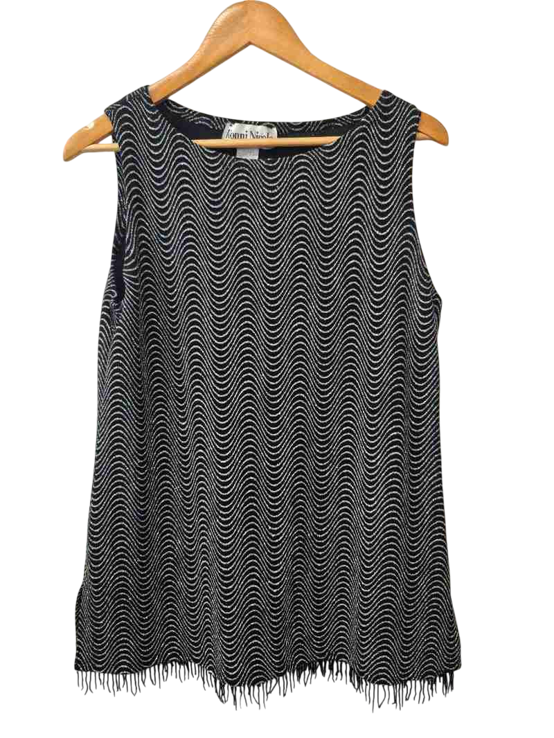 Ronnie Nicole Wave Pattern Dress Vintage