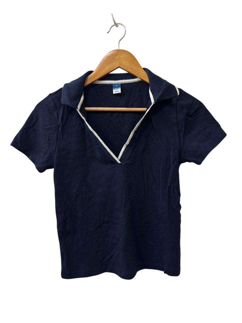Old Navy Collared V-Neck Short Sleeves