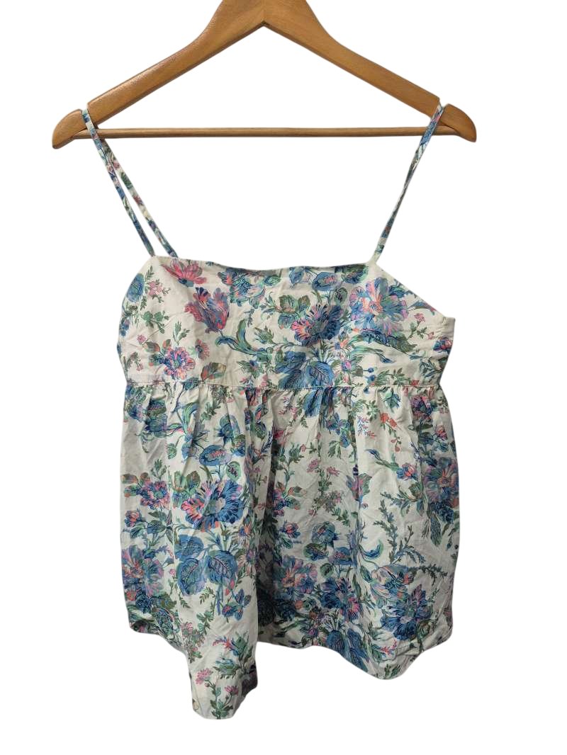 J. Crew Floral Spaghetti Strap Tanks