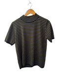 Sag Harbor Striped mock neck Vintage