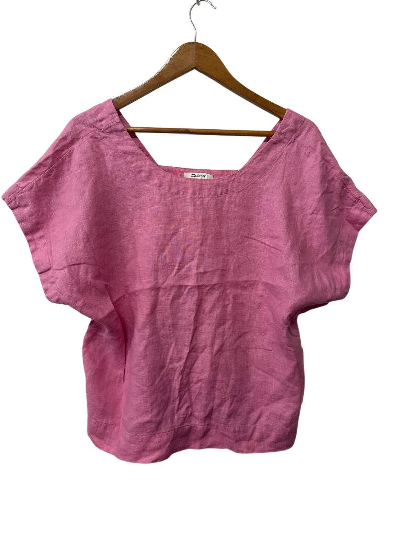 Madewell Boxy Linen Top Short Sleeves