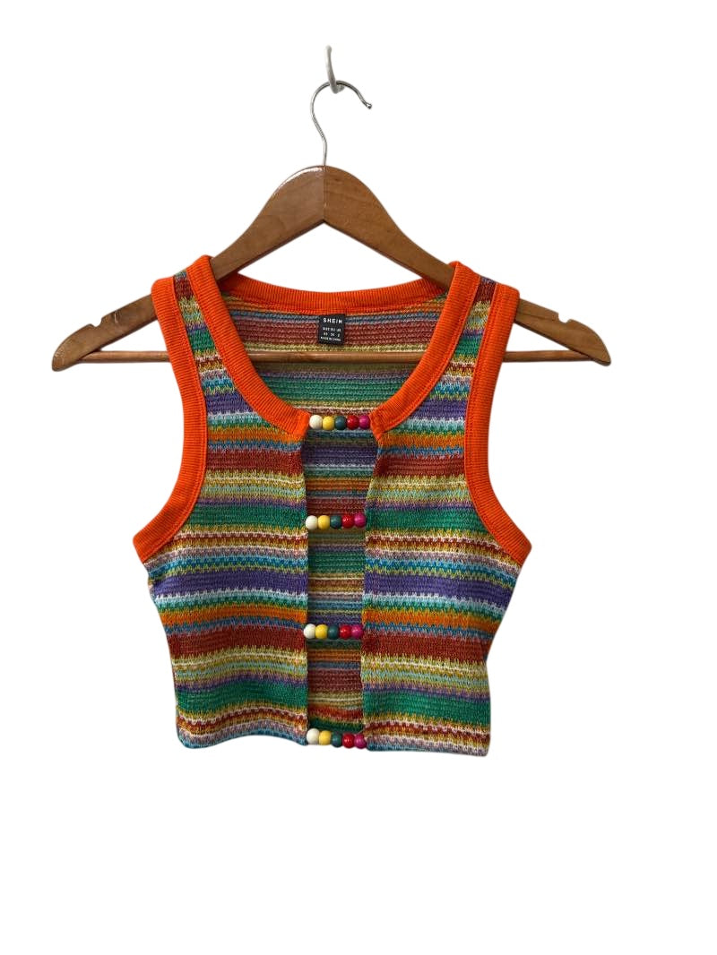Shein Striped Beaded Tanks