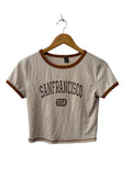 Shein Graphic Ringer Tee Short Sleeves