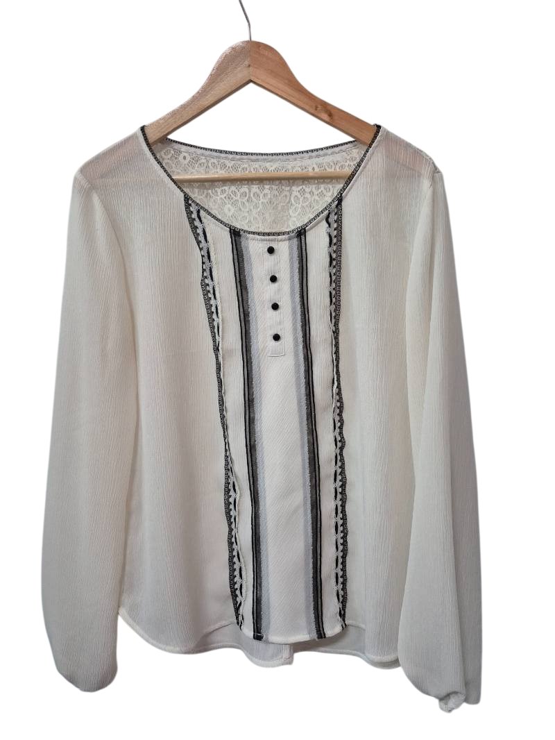 Button Detailed Blouse Long Sleeves