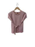 Express Tie-Waist Tee Short Sleeves