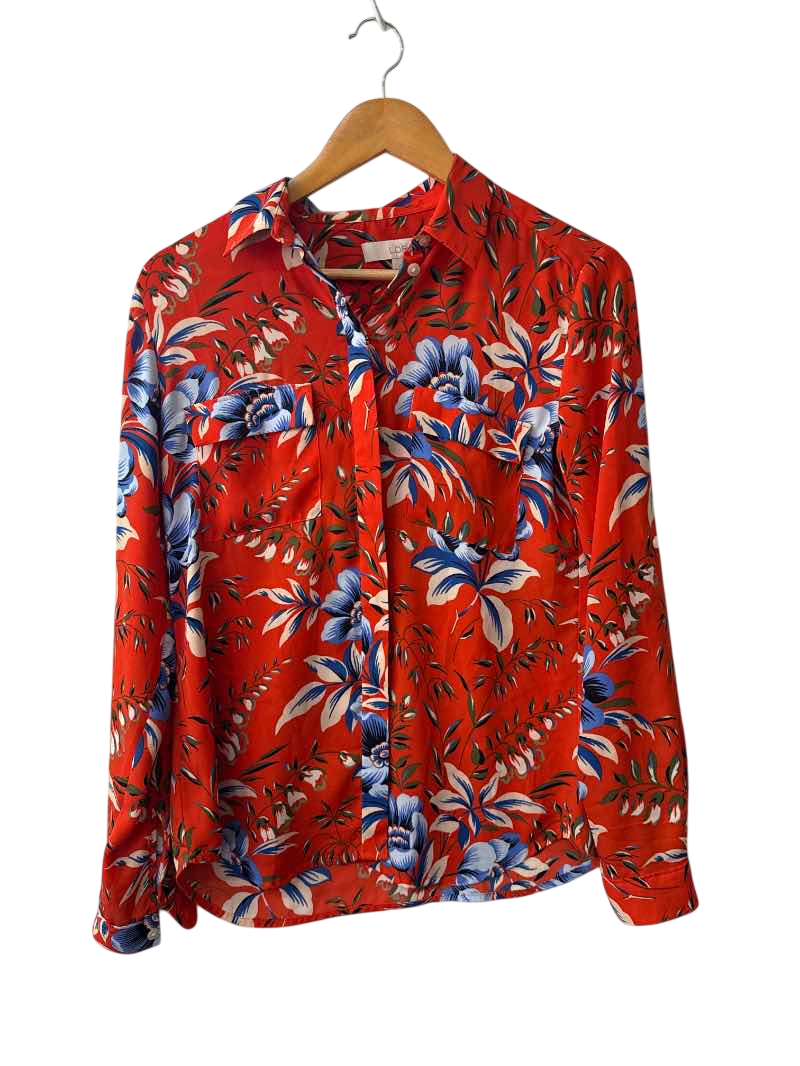 Loft  Floral Button-Up Long Sleeves