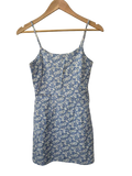 Agua Blues Vintage Floral Slip Dress Vintage