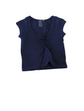 As Revival Tie Front Top Short Sleeves