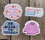 Thrifting Quote Waterproof Sticker | Ugly Sweater Cute