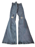 Zara Flared Distressed Jeans