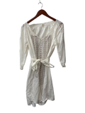 Caslon Tie-Waist Embroidered Dresses