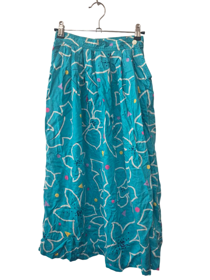 Chaus Floral Pattern Skirt Vintage