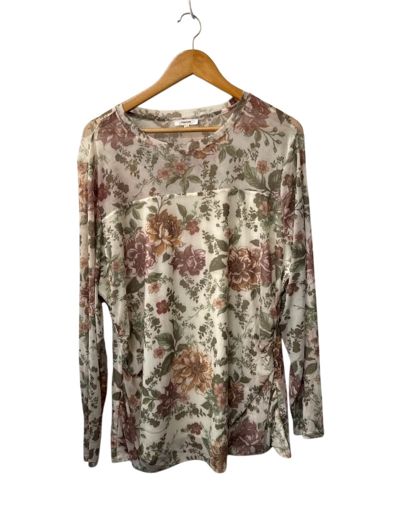 Maurice’s Floral Print Top Long Sleeves