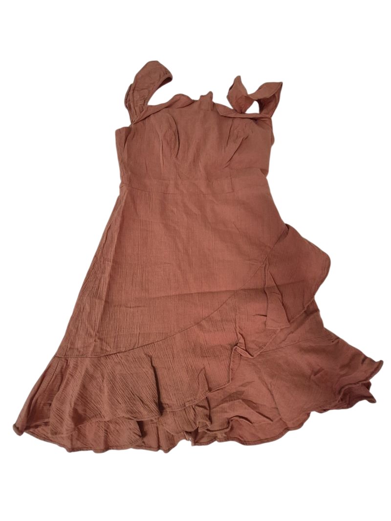 B Smart Ruffled Sleeveless Dresses