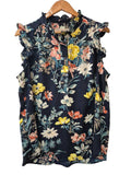 Loft Floral Ruffle Top Tanks