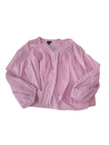 Scoop Peasant Blouse Long Sleeves