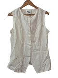 Paper Heart Sleeveless Button-Up Tanks