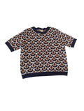 Christian Siriano Patterned Knit Short Sleeves