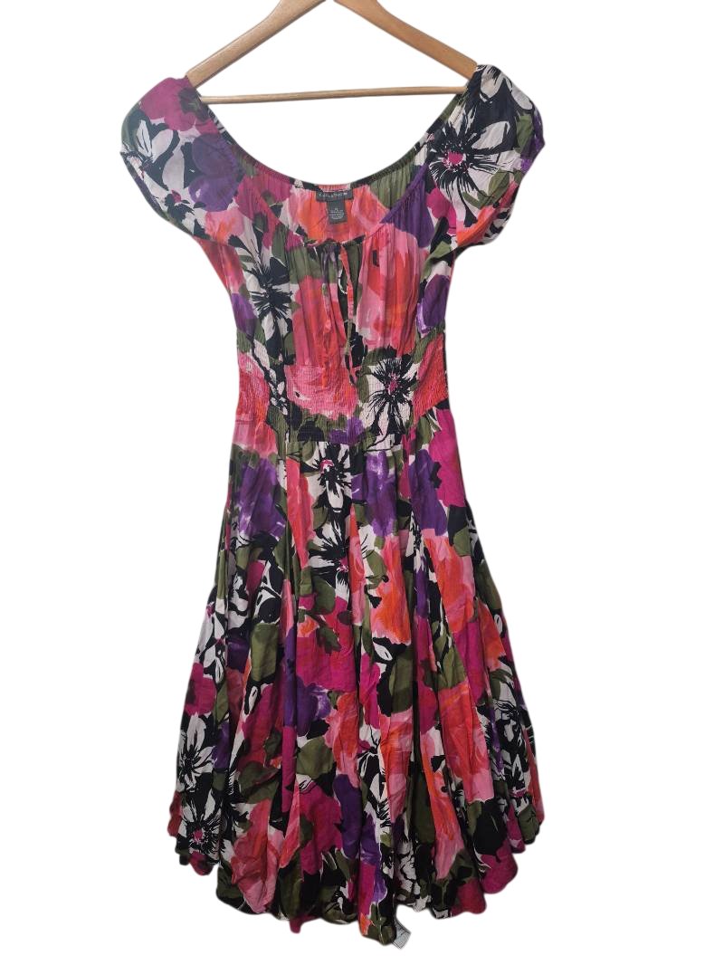 Chelsea & Theodore Floral Fit-and-Flare Dresses