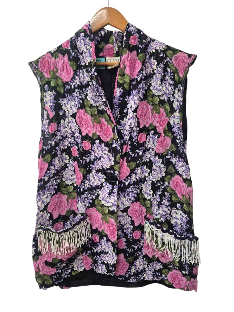 Sellecca Floral Vest Vintage