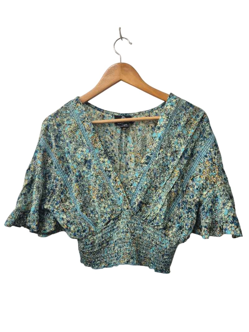 Angie Floral V-Neck Short Sleeves