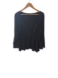 Torrid V-Neck Peplum Long Sleeves