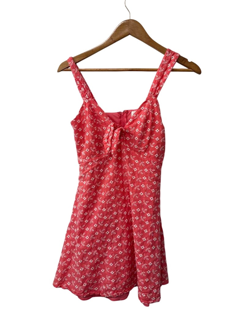 Blue Rain Floral Tie-Front Dresses