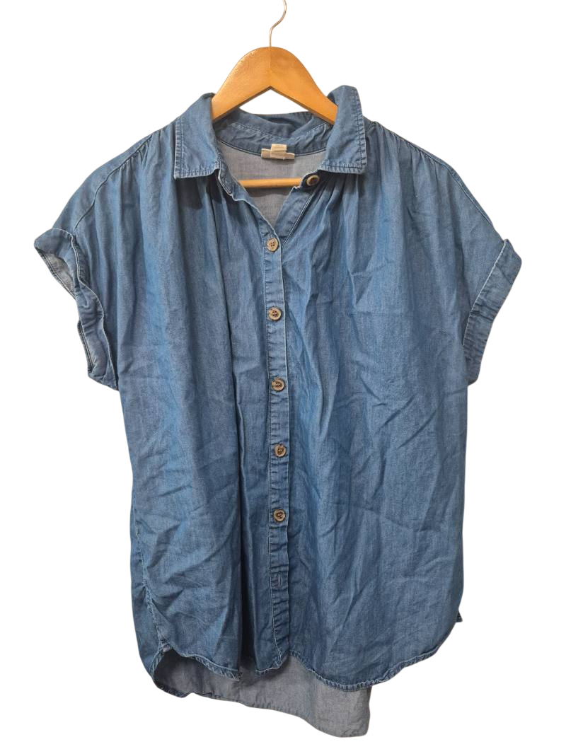 a.n.a Button-Up Shirt Short Sleeves