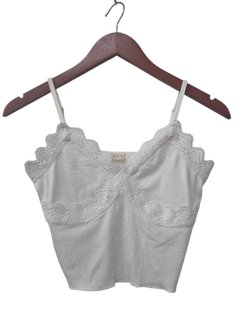 Romwe Lace Trim Tanks